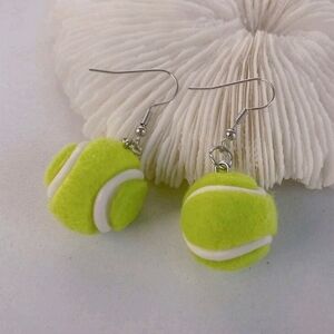 Tennis Ball Earrings - Sports Earrings - Athlete Earrings - Tennis Mom Earrings